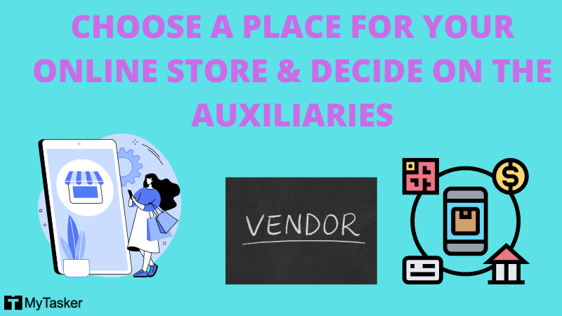 choose place for online store & decide on auxilaries